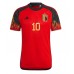 Belgien Eden Hazard #10 Hemma matchtröja VM 2022 Kortärmad Billigt